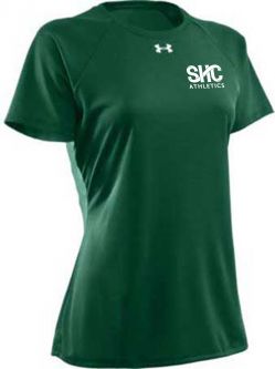 Under Armour Women's Locker T-shirt, Forest Green